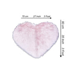 heart shaped rug pink