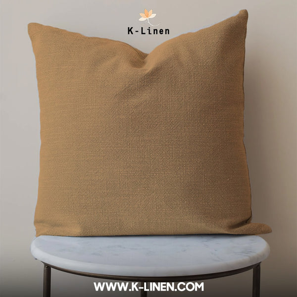 Jersey Cushion Cover - Camel