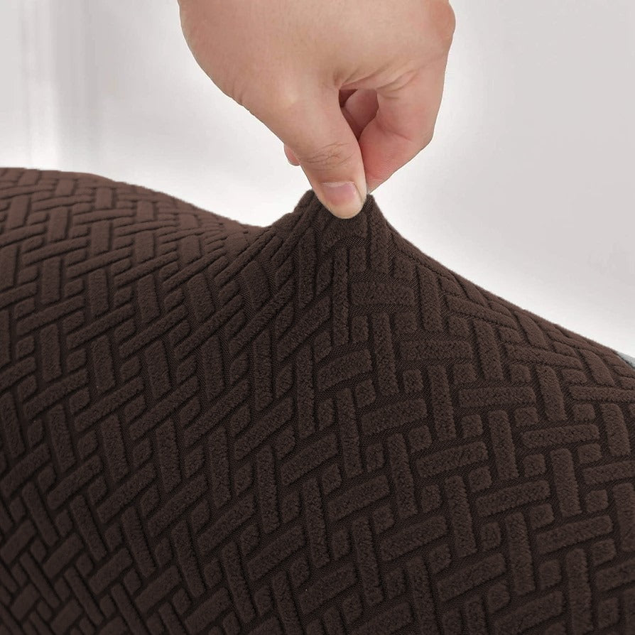 stripe jacquard l shape sofa cover brown sofa cover.