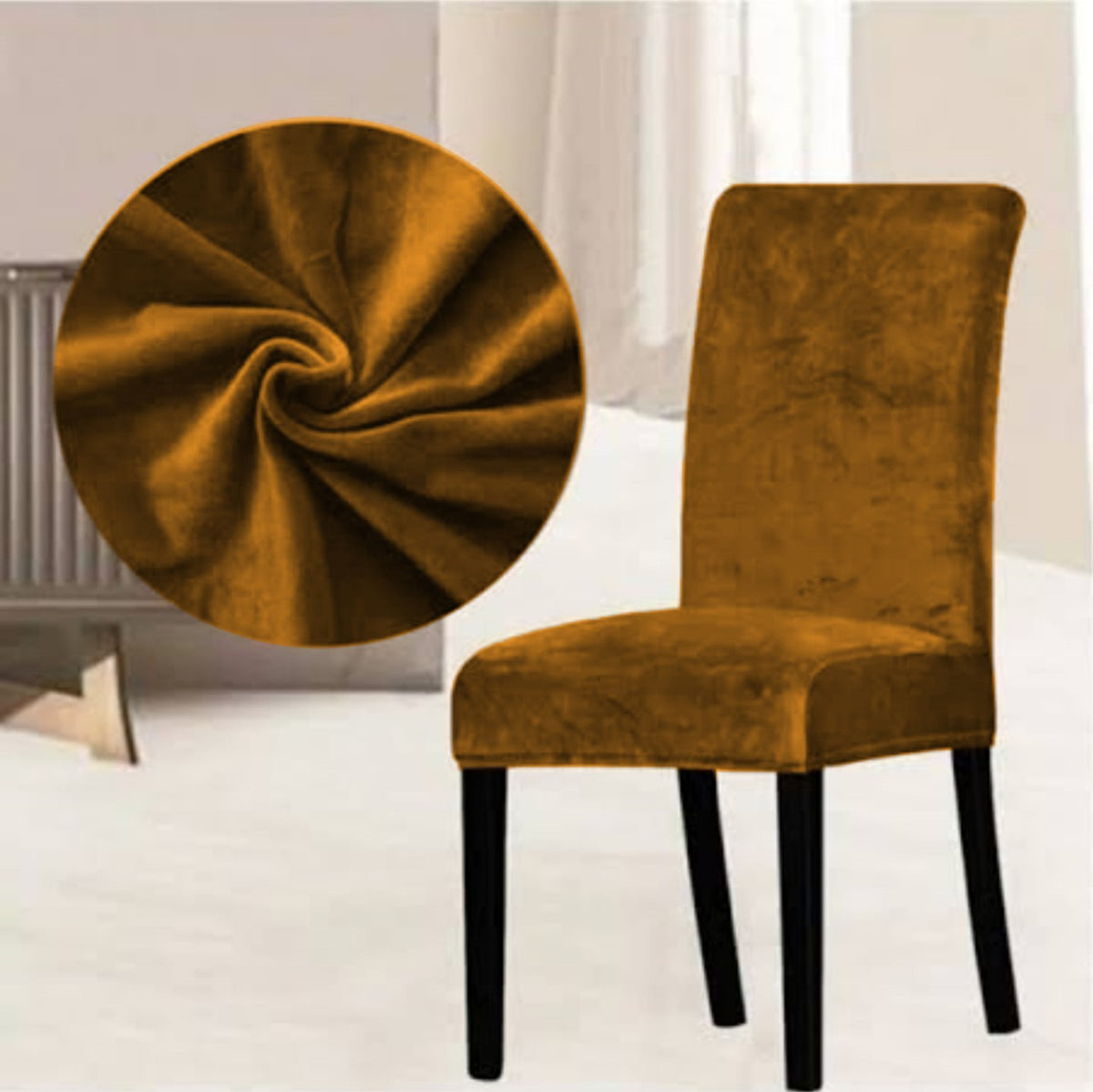 velvet dining chair covers camel