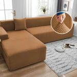 stripe jacquard cushion cover camel brown cushion cover.