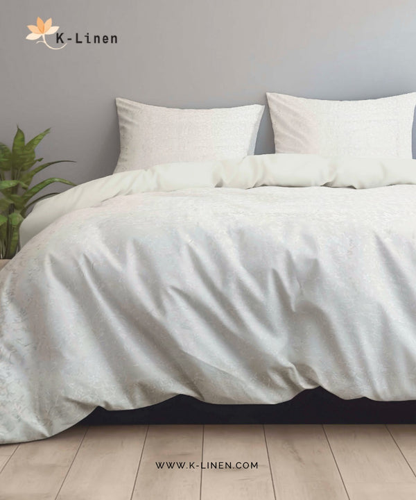 Jacquard Bedsheet - White