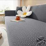 stripe jacquard l shape sofa cover grey sofa cover.