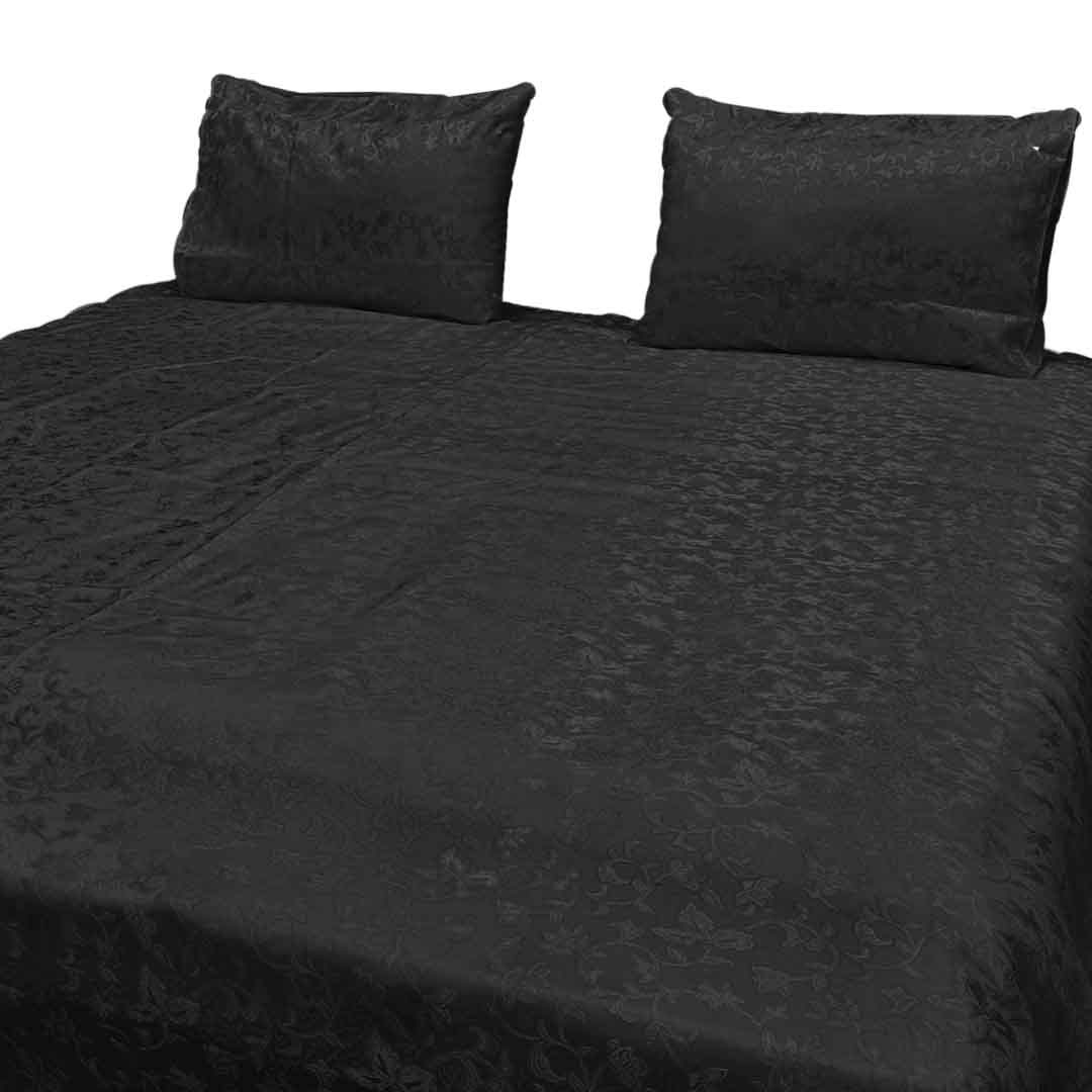 jacquard bedsheet black bed sheet set.