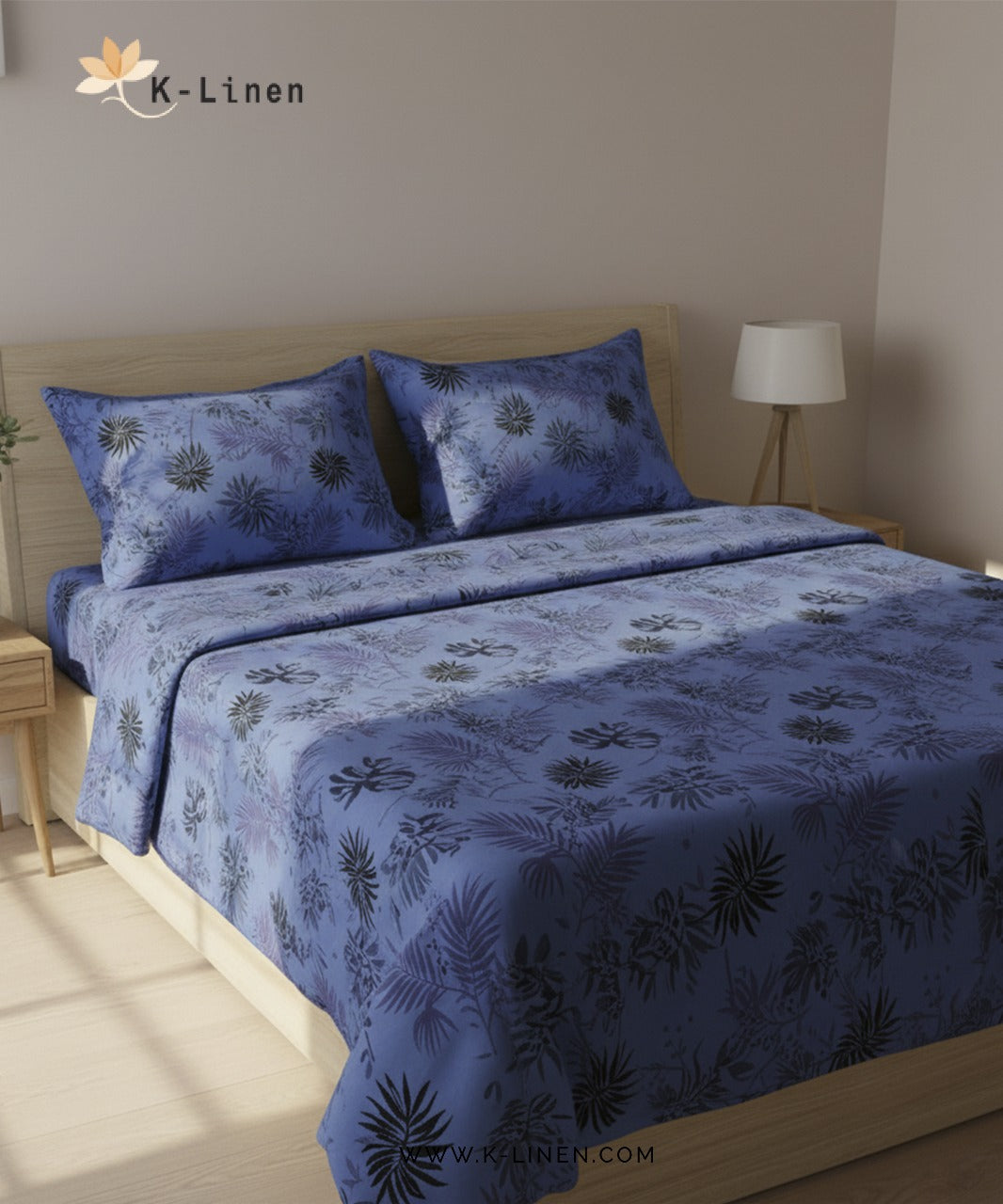 Jacquard Bedsheet Blue