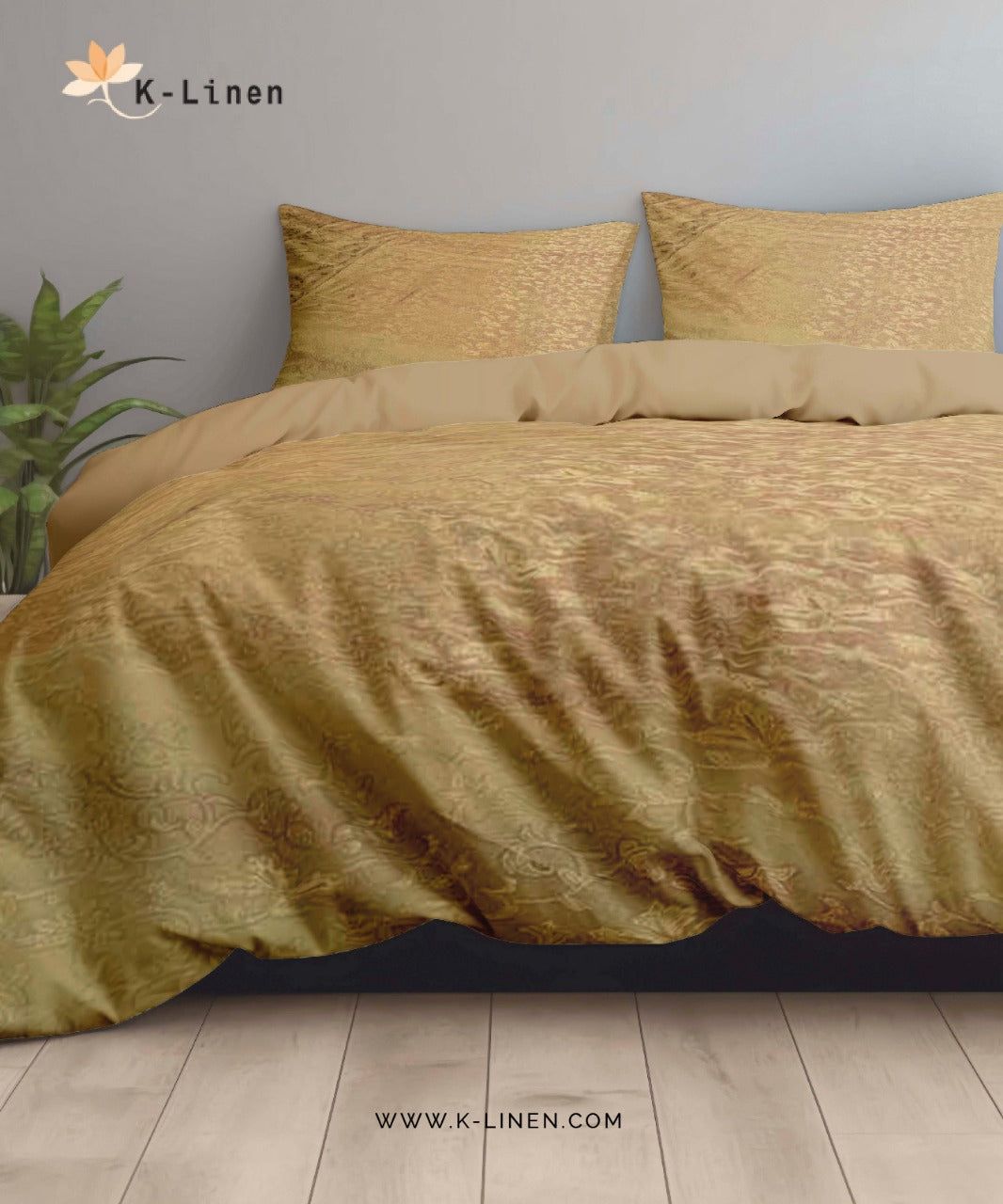 jacquard bedsheet golden bed sheet set.