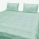 jacquard bedsheet light blue bed sheet set.