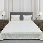 jacquard bedsheet white bed sheet set.