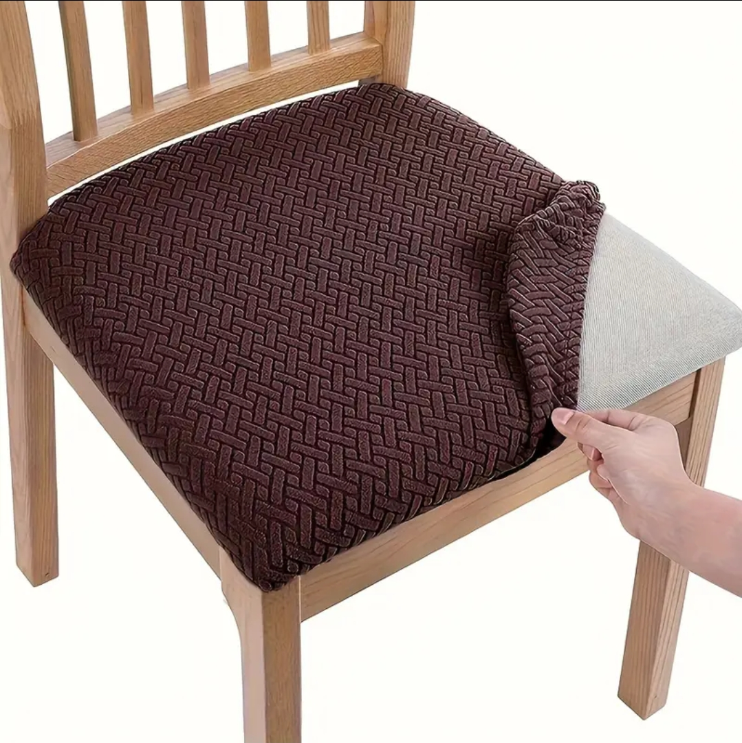 jacquard stripe seat covers brown