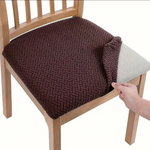 jacquard stripe seat covers brown