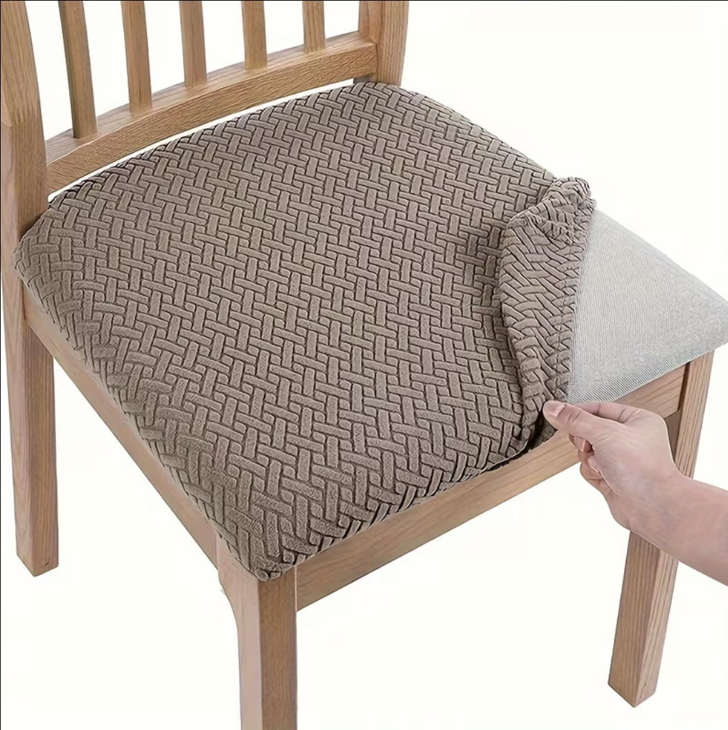 Jacquard Stripe Seat Covers Camel