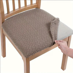 Jacquard Stripe Seat Covers Camel