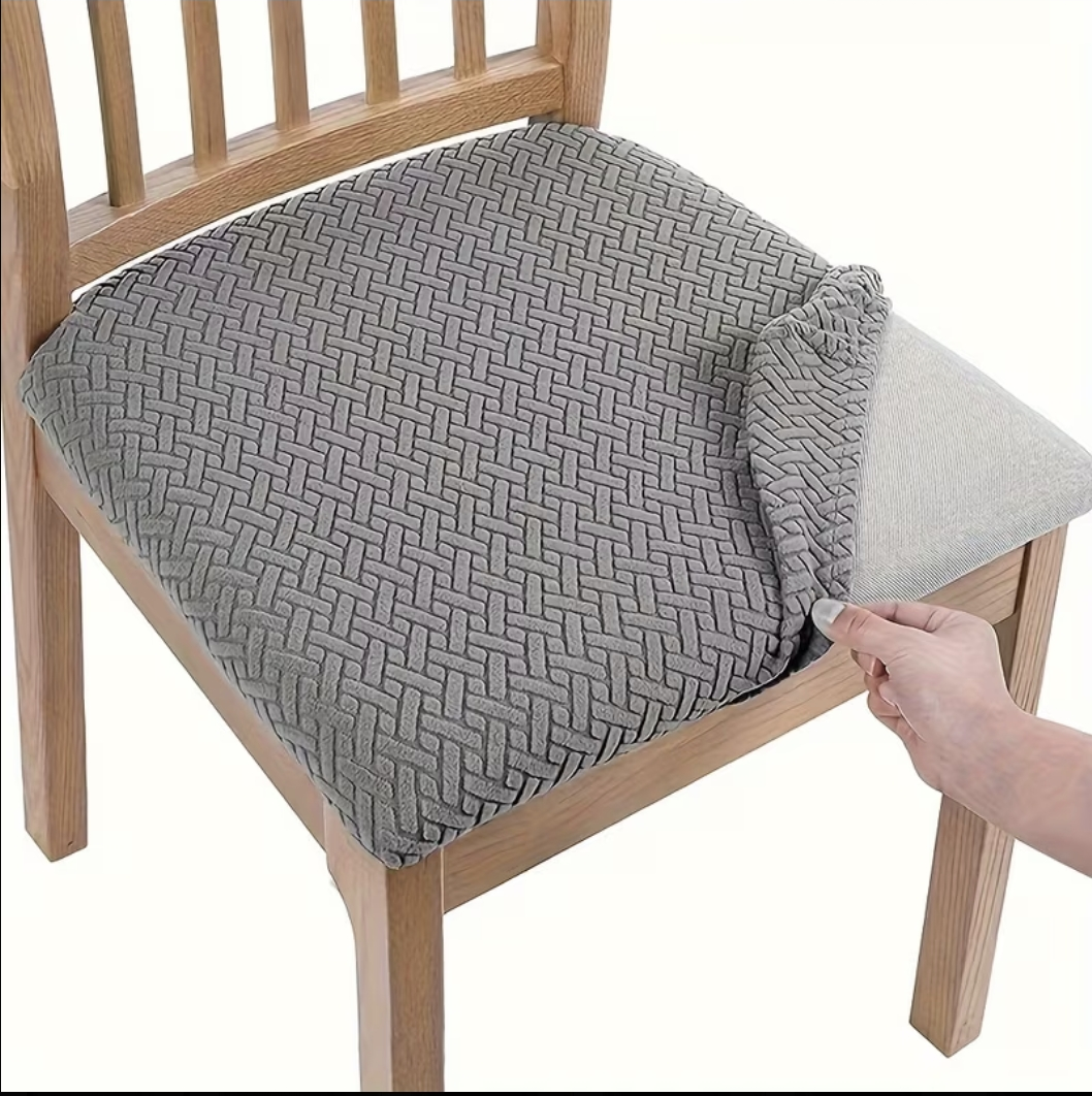 Jacquard Stripe Seat Covers Grey