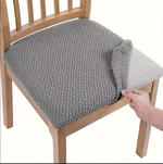 Jacquard Stripe Seat Covers Grey