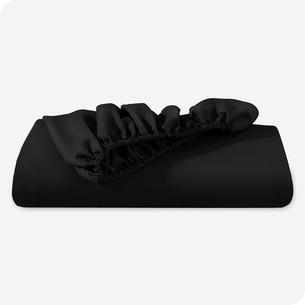Jersey FItted Sheet - Black