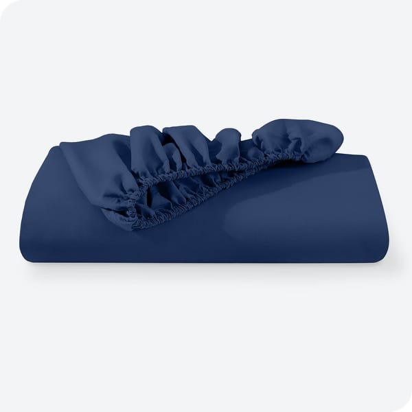Jersey FItted Sheet - Navy Blue