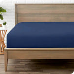 Jersey FItted Sheet - Navy Blue