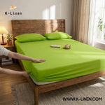 Jersey Bed Fitted Sheet Green