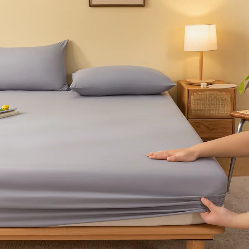 Jersey Bed Fitted Sheet Light Grey