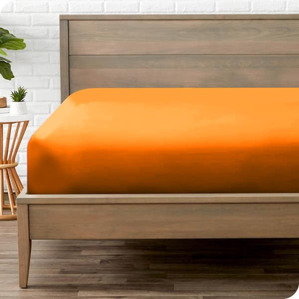 Jersey Bed Fitted Sheet Orange
