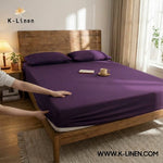 Jersey Bed Fitted Sheet Purple