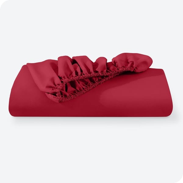 Jersey Bed Fitted Sheet Red
