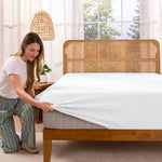 Jersey Bed Fitted Sheet White