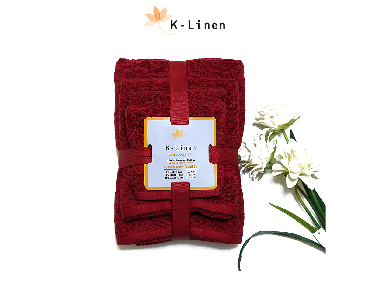 k linen towel set collection brown towel.