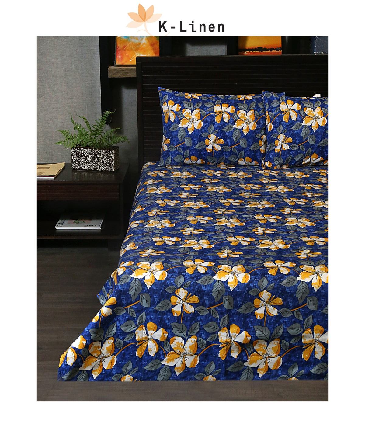 poly cotton bed sheet set kerria bed sheet set.