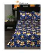 poly cotton bed sheet set kerria bed sheet set.