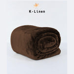 choco brown microfiber plush blanket blanket.