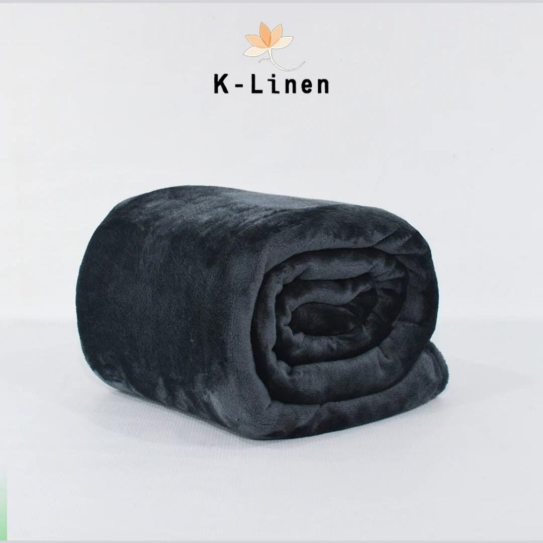 charcoal microfiber plush blanket blanket.