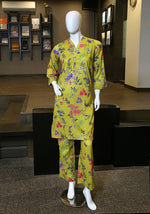 2 piece printed lawn suit jade suit.