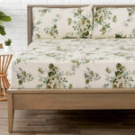 Lime Green Printed Fitted Sheet