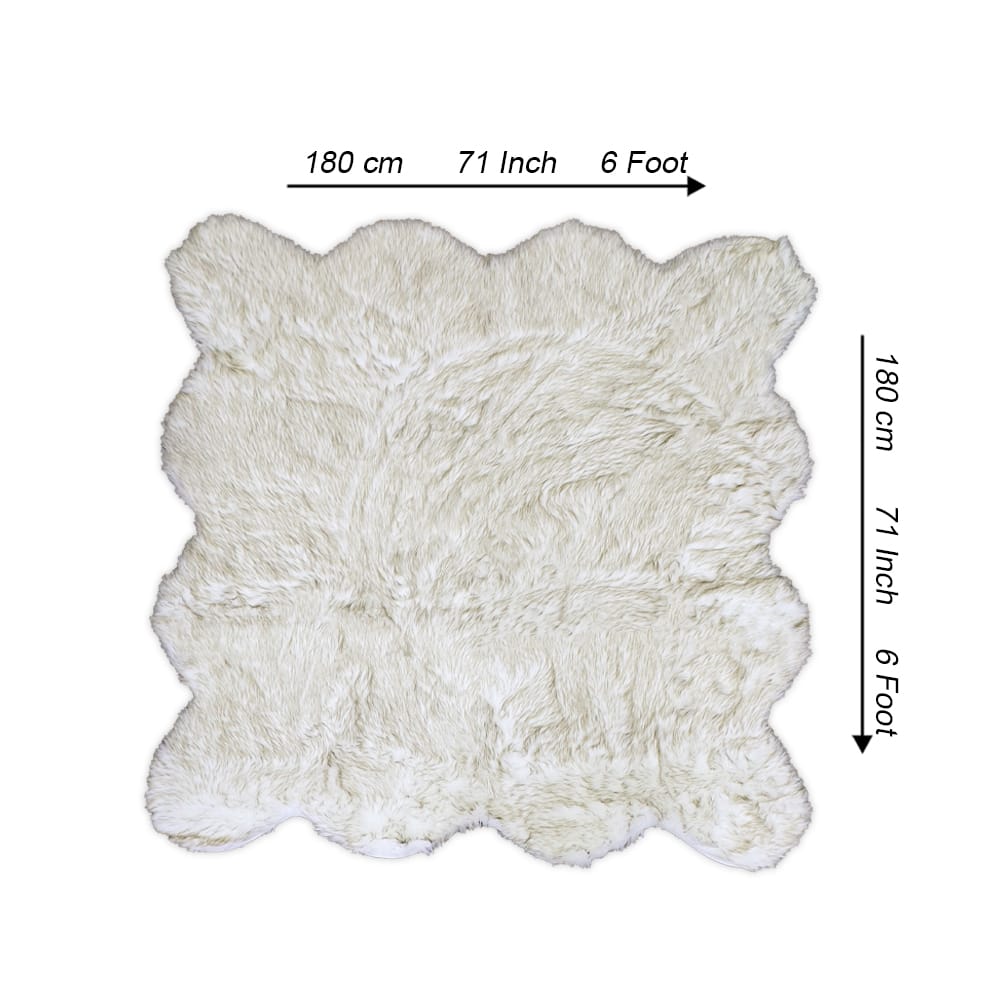 luxe rug yellow white