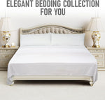 Microfiber White Dyed Solid Bed Sheet Set