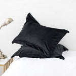 velvet pillow cover black pillow cover.