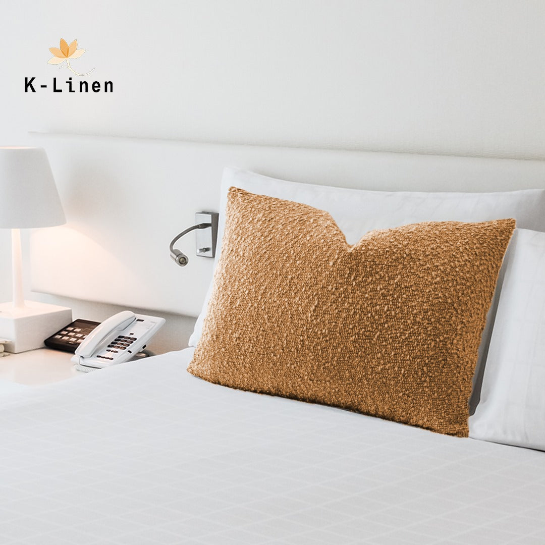 Pair of Terry Pillow Cover Camel