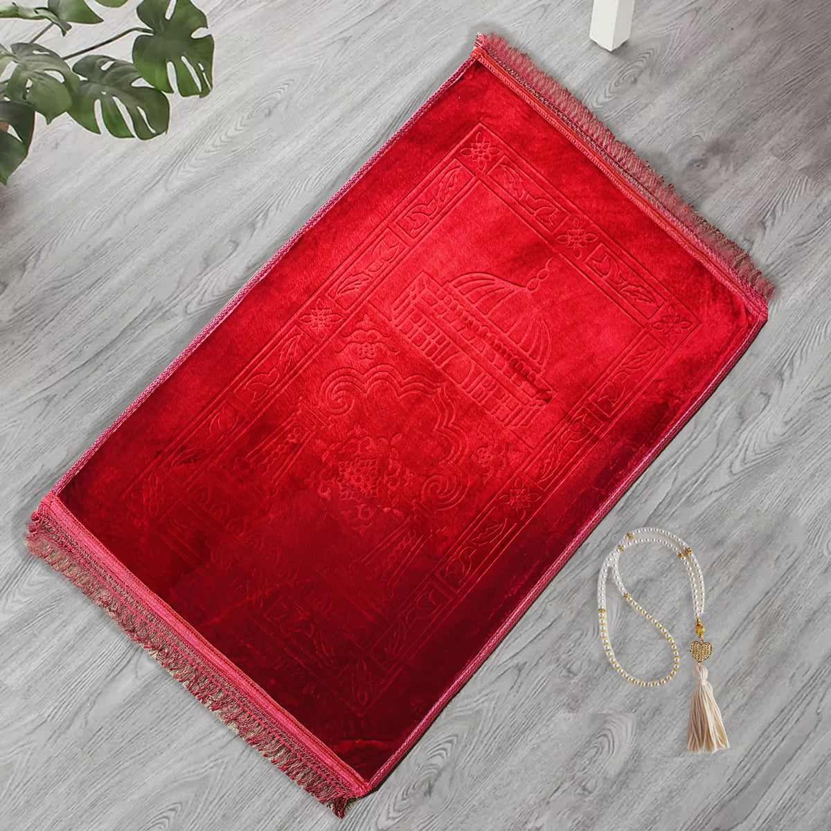 premium velvet prayer mat iman