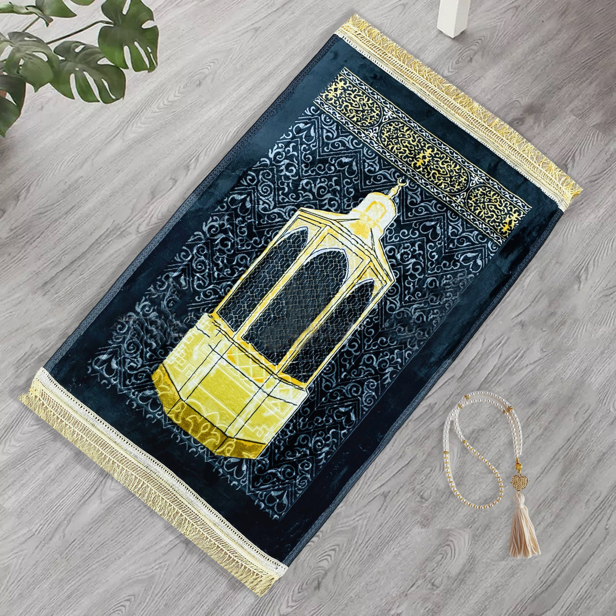 premium velvet prayer mat maqaam e ibrahim