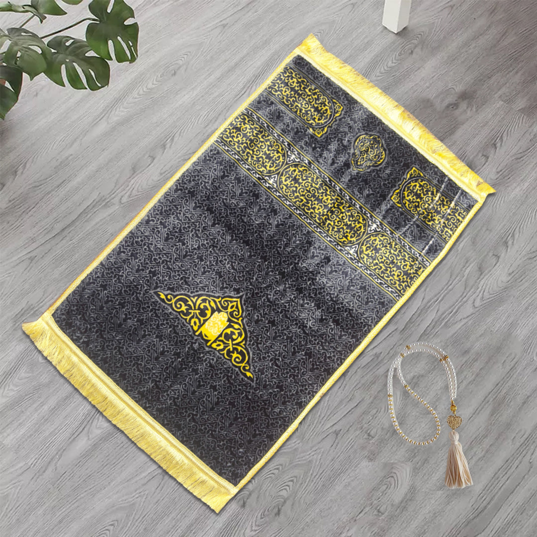 premium velvet prayer mat qibla