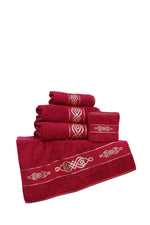 premium bath set maroon bath set.