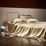 premium satin sheet golden
