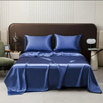 premium satin sheet royal blue