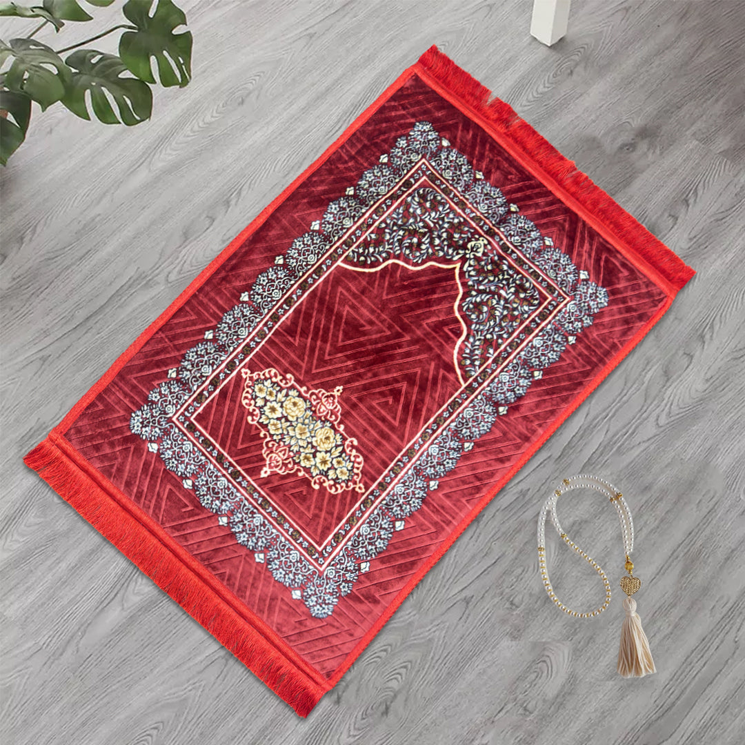premium velvet prayer mat rahmah
