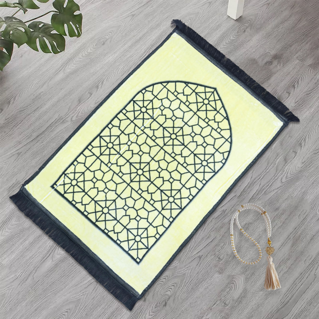 premium velvet prayer mat safa
