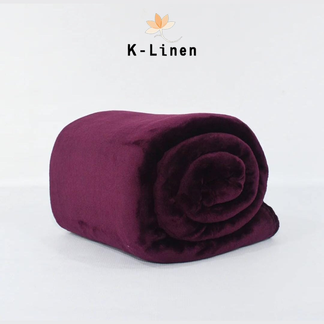 purple microfiber plus blanket blanket.
