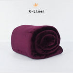 purple microfiber plus blanket blanket.