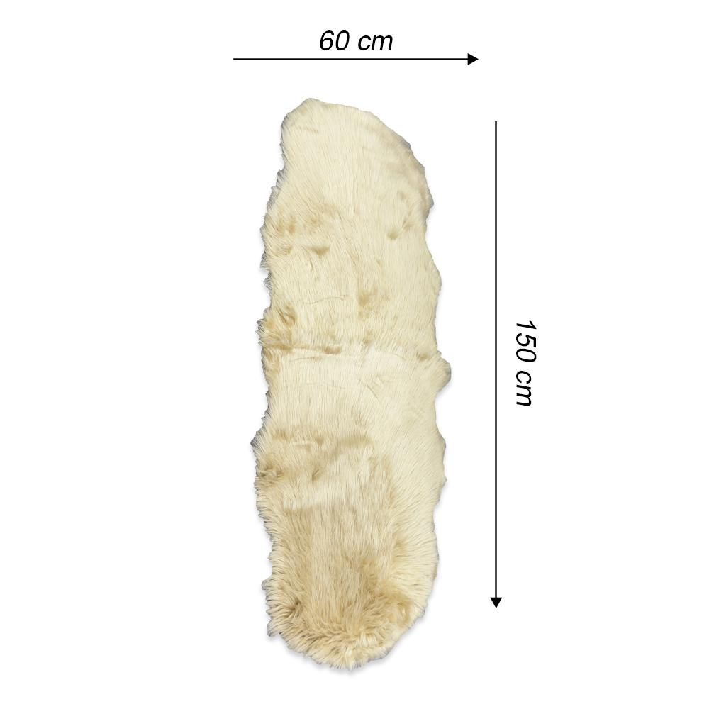 rectangular furry rug yellow