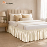 Satin Bed Skirt - Off-White